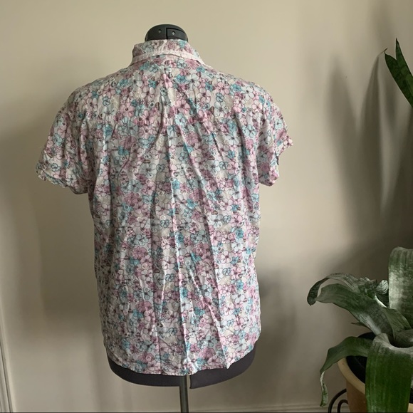 Northern Reflections Floral button up blouse size XXL - Picture 4 of 5